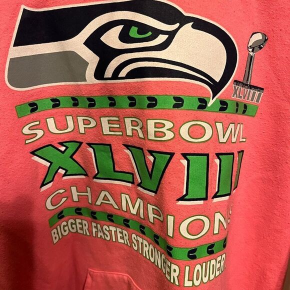 SEATTLE SEAHAWKS  Super Bowl  Champion NFL XLV111 C PORT Sweatshirt  Women’s S - Picture 4 of 10